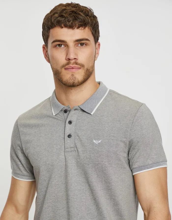Men Navy Two Tone Pique Classic Polo Shirt Navy Threadbare Polo Shirts Men Navy Two Tone Pique Classic Polo Shirt Navy Threadbare Polo Shirts