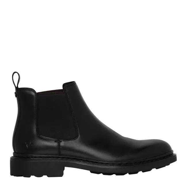 Men Niall Black Leather Boots Windsor Smith Boots