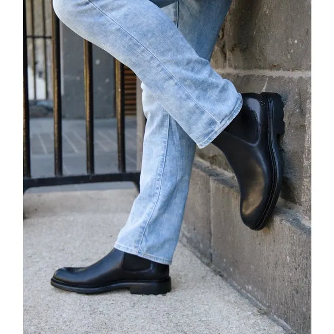 Men Niall Black Leather Boots Windsor Smith Boots