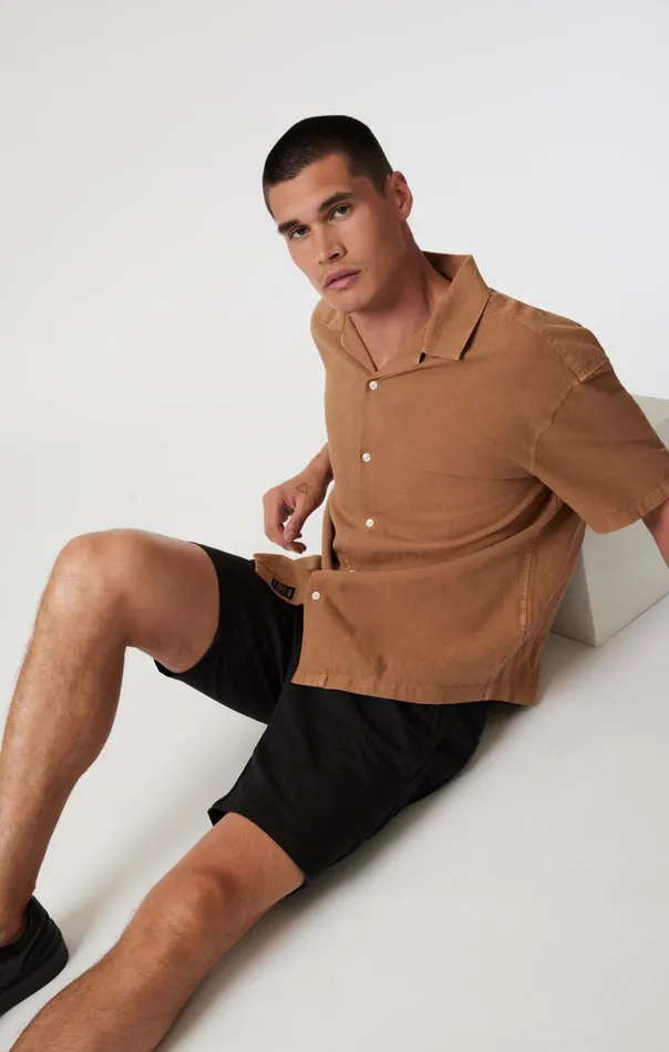Men Noah Shorts In Black Luxe Twill Mavi Jeans Shorts Men Noah Shorts In Black Luxe Twill Mavi Jeans Shorts