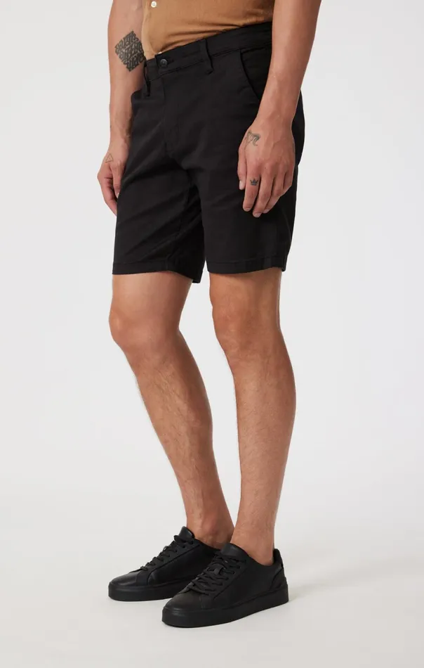 Men Noah Shorts In Black Luxe Twill Mavi Jeans Shorts Men Noah Shorts In Black Luxe Twill Mavi Jeans Shorts