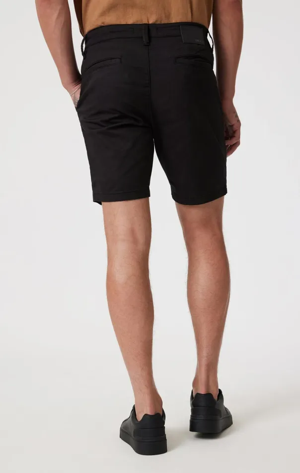 Men Noah Shorts In Black Luxe Twill Mavi Jeans Shorts Men Noah Shorts In Black Luxe Twill Mavi Jeans Shorts