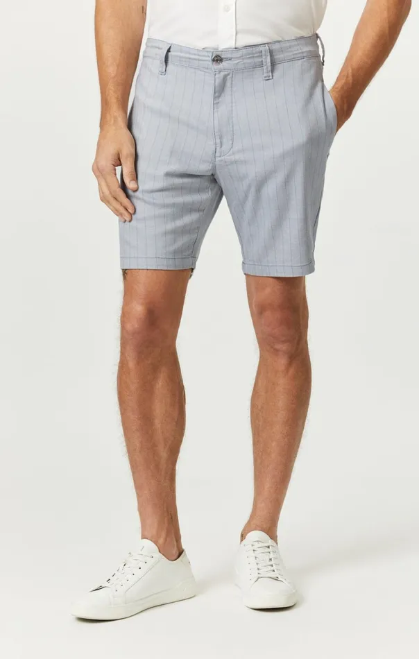 Men Noah Shorts In Blue Stripe Linen Mavi Jeans Shorts Men Noah Shorts In Blue Stripe Linen Mavi Jeans Shorts