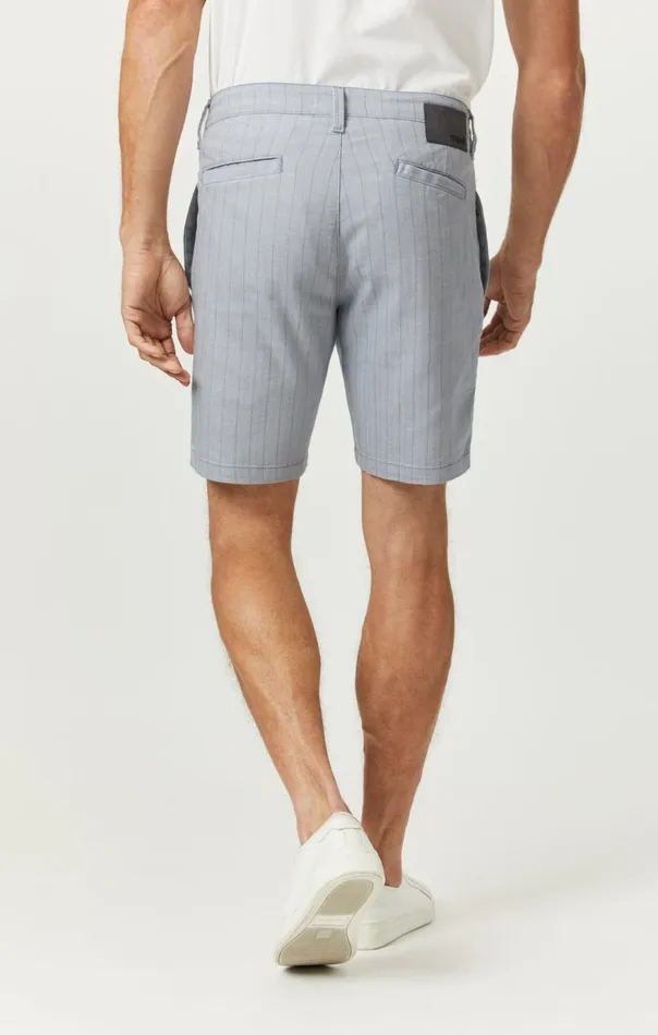 Men Noah Shorts In Blue Stripe Linen Mavi Jeans Shorts Men Noah Shorts In Blue Stripe Linen Mavi Jeans Shorts