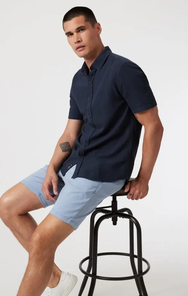 Men Noah Shorts In Mountain Spring Luxe Twill Mavi Jeans Shorts
