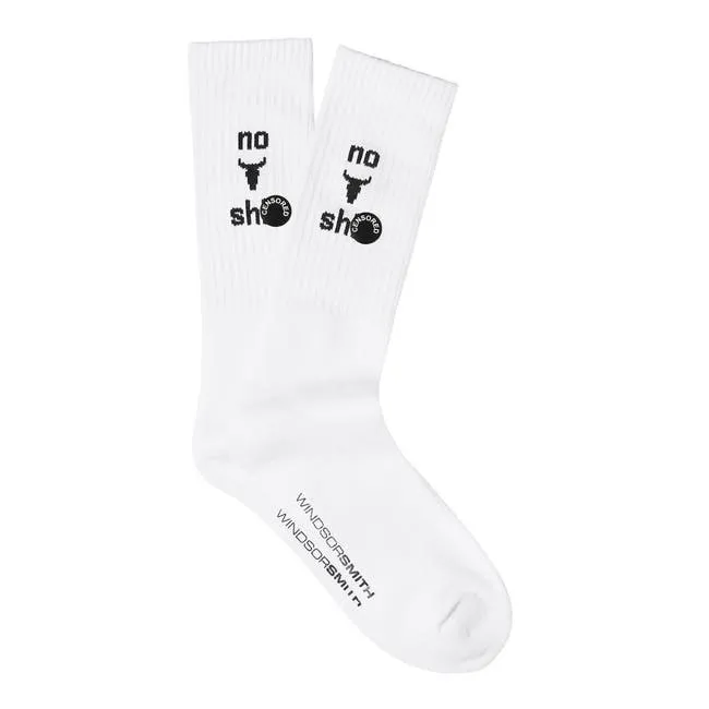Men Novelty Sock No BullshT Windsor Smith Socks