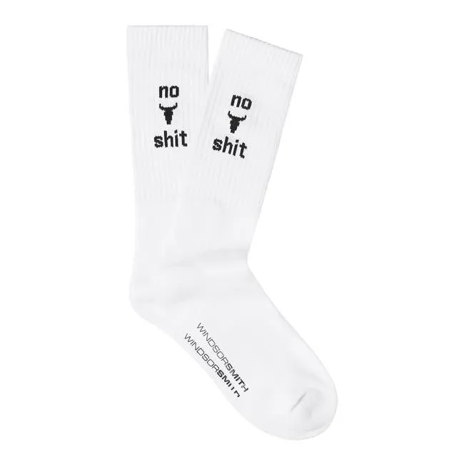 Men Novelty Sock No BullshT Windsor Smith Socks