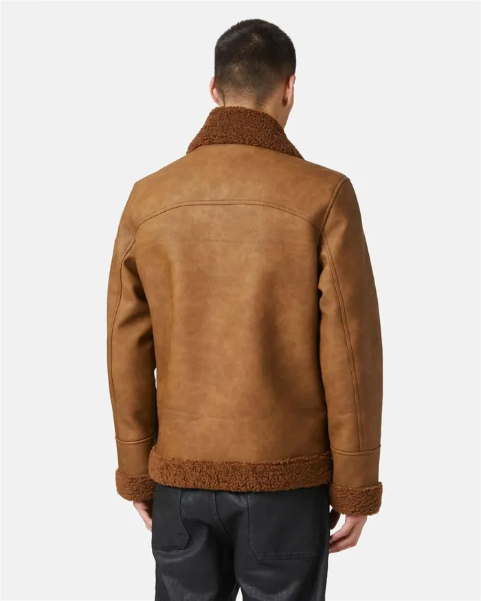 Men OUTERWEAR Iceberg Eco Sheepskin With Embossed Patch Men OUTERWEAR Iceberg Eco Sheepskin With Embossed Patch