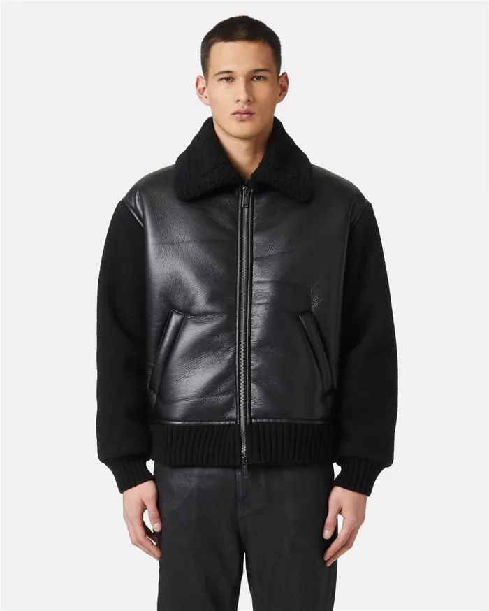 Men OUTERWEAR Iceberg Jacket In Ecosheepskin And Knit