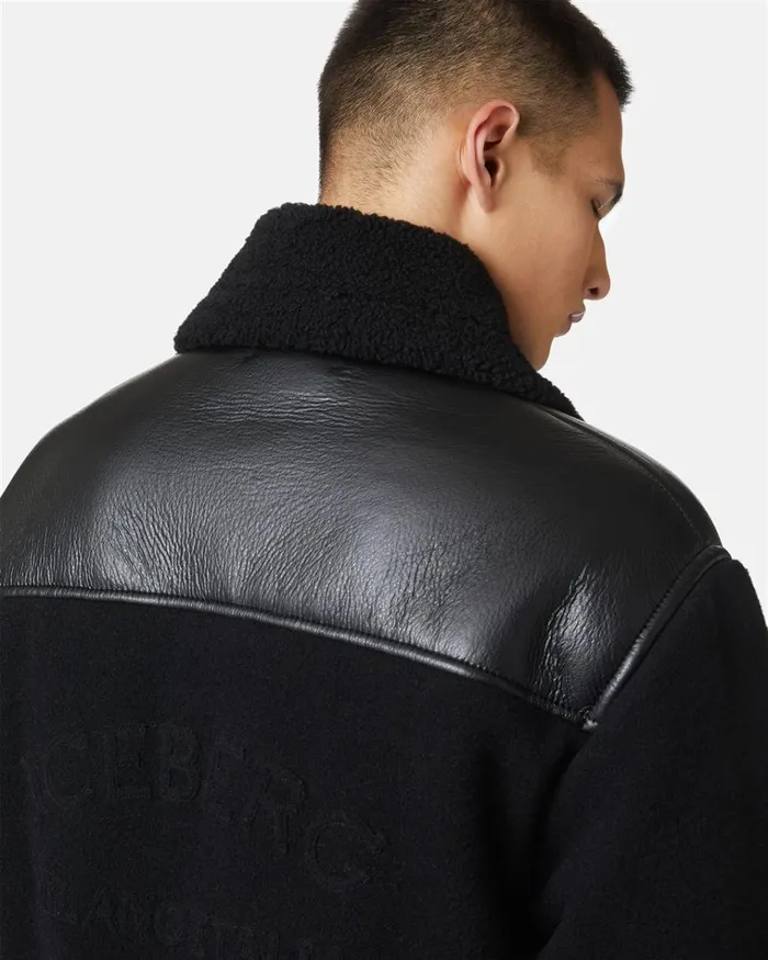 Men OUTERWEAR Iceberg Jacket In Ecosheepskin And Knit Men OUTERWEAR Iceberg Jacket In Ecosheepskin And Knit