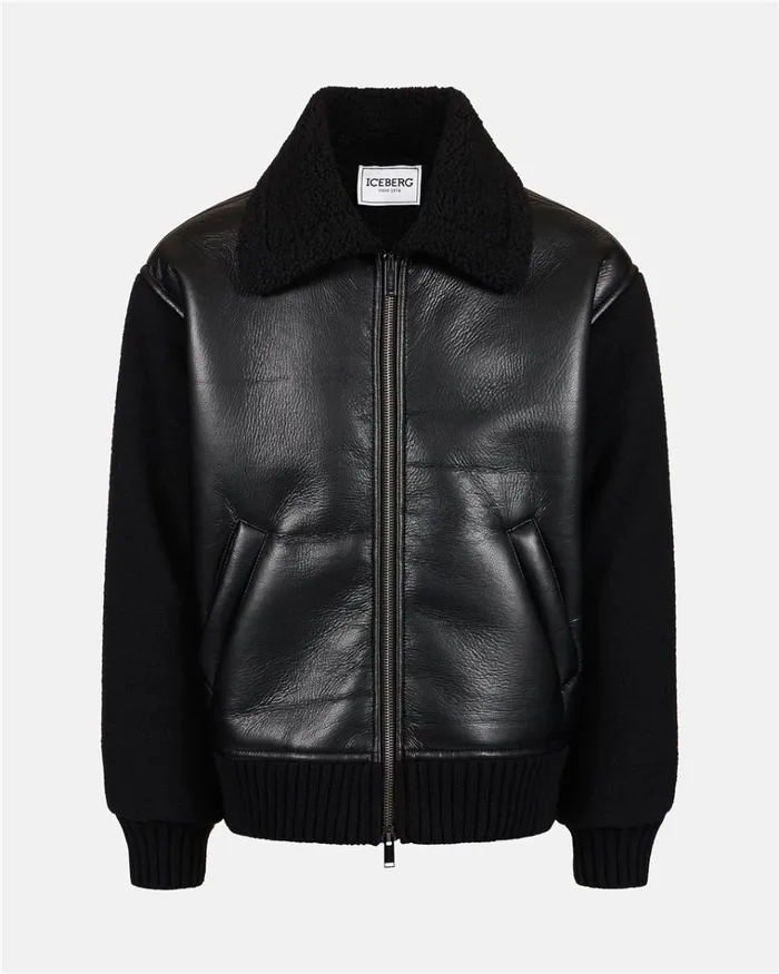 Men OUTERWEAR Iceberg Jacket In Ecosheepskin And Knit Men OUTERWEAR Iceberg Jacket In Ecosheepskin And Knit