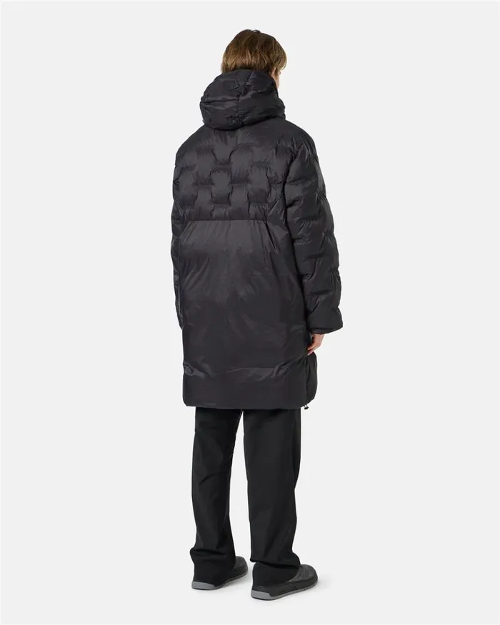Men OUTERWEAR Iceberg Nylon Long Duvet Jacket With Allover Iceberg Embroidery And Central Zip Men OUTERWEAR Iceberg Nylon Long Duvet Jacket With Allover Iceberg Embroidery And Central Zip