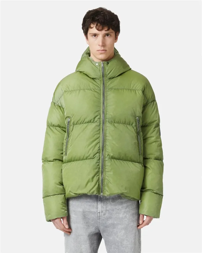Men OUTERWEAR Iceberg Short Down Jacket With Hood