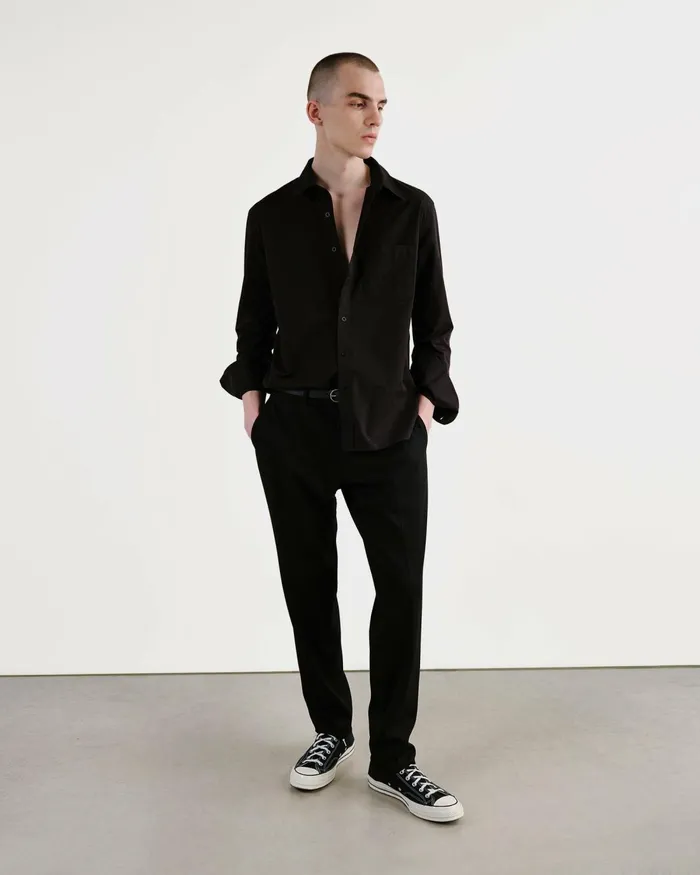 Men Pants and Shorts Nili Lotan TEL AVIV PANT Black