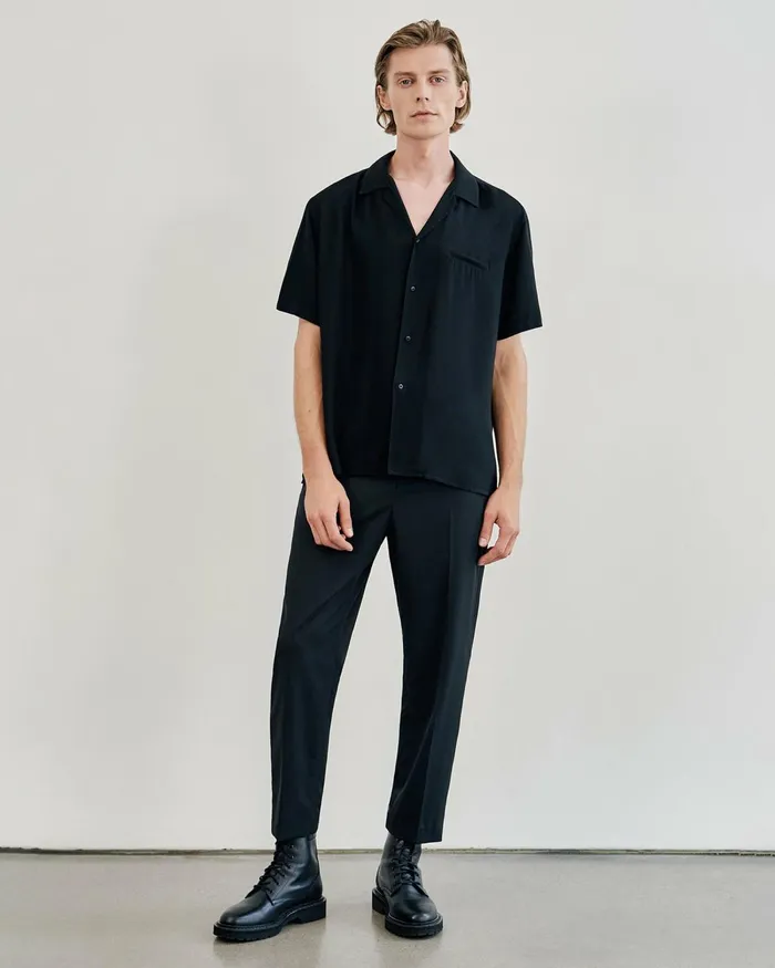 Men Pants and Shorts Nili Lotan WALKER PANT Black