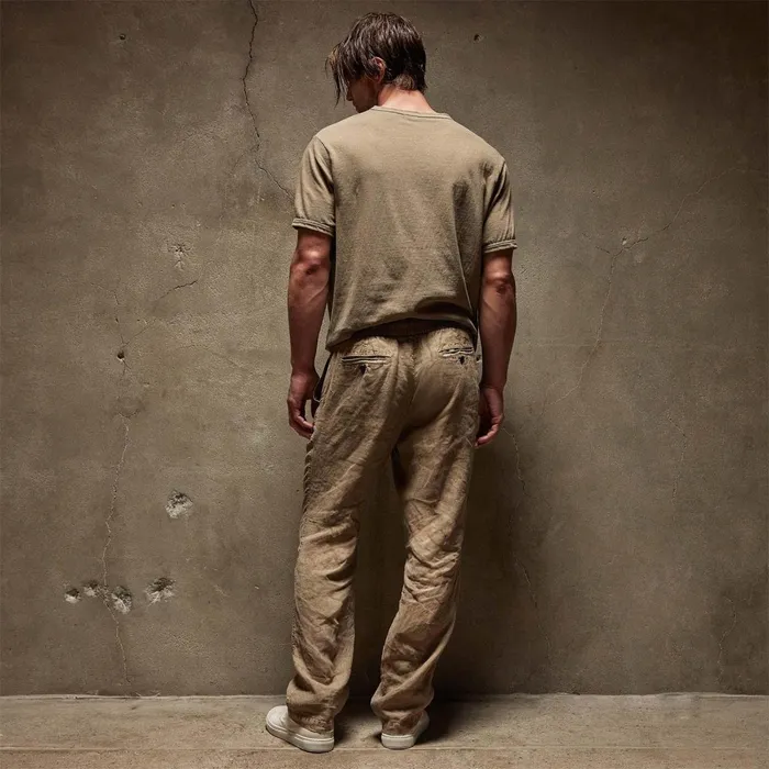Men PantsDenim James Perse Relaxed Linen Pant Cashew Pigment