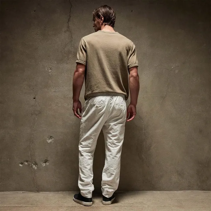 Men PantsDenim James Perse Textured Relaxed Pant White