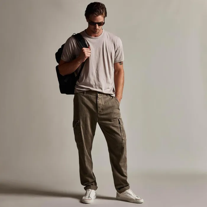 Men PantsDenim James Perse Zuma Cargo Pant Ammo Pigment