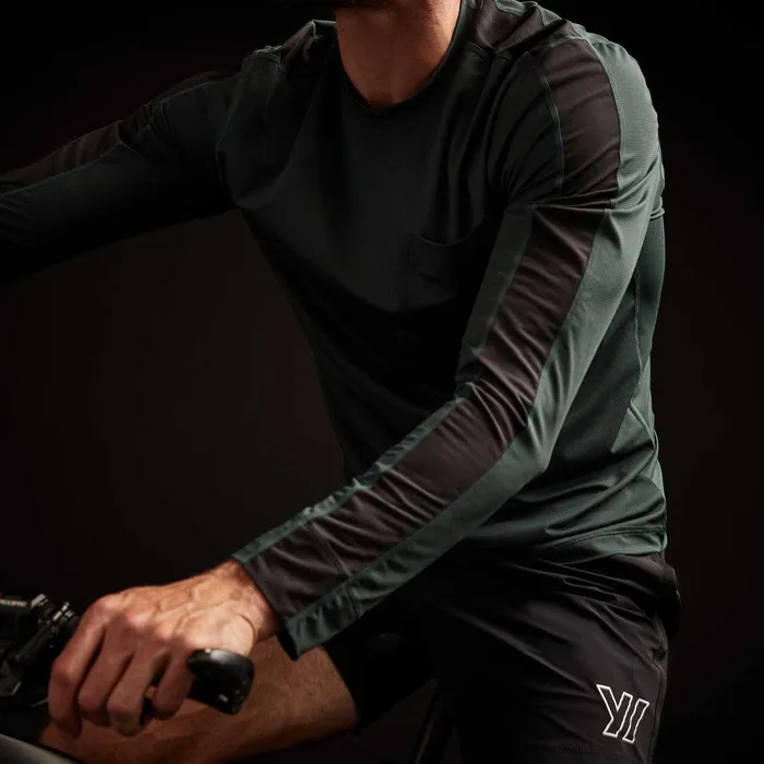 Men Performance Tops James Perse Graphic Striped Performance Tee Bambooblack