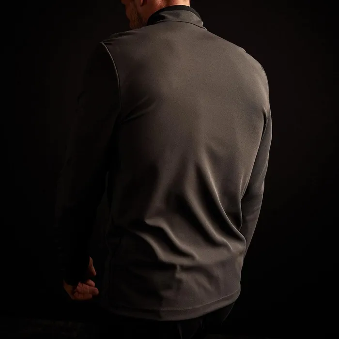 Men Performance Tops James Perse Performance Pique Zip Tee Slateblack