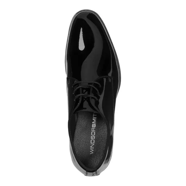 Men Pitt Black Patent Shoes Windsor Smith Shoes