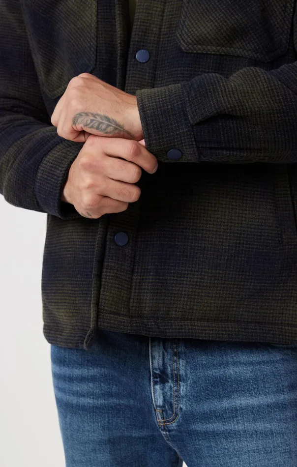 Men Plaid Shacket In Khaki Check Mavi Jeans Shirts Men Plaid Shacket In Khaki Check Mavi Jeans Shirts