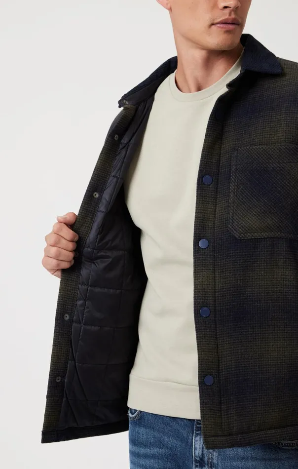 Men Plaid Shacket In Khaki Check Mavi Jeans Shirts Men Plaid Shacket In Khaki Check Mavi Jeans Shirts