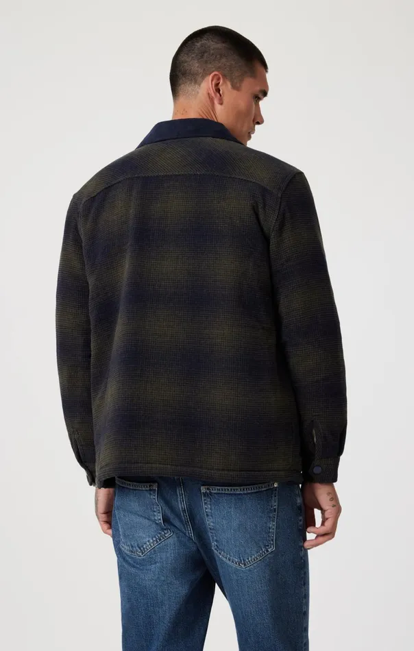 Men Plaid Shacket In Khaki Check Mavi Jeans Shirts Men Plaid Shacket In Khaki Check Mavi Jeans Shirts