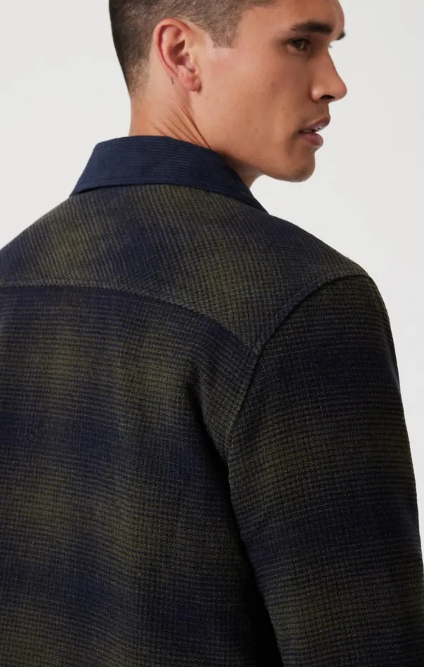 Men Plaid Shacket In Khaki Check Mavi Jeans Shirts Men Plaid Shacket In Khaki Check Mavi Jeans Shirts
