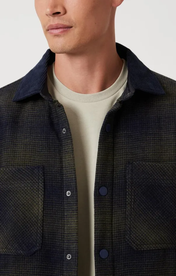 Men Plaid Shacket In Khaki Check Mavi Jeans Shirts Men Plaid Shacket In Khaki Check Mavi Jeans Shirts