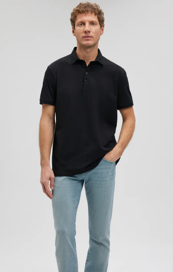 Men Polo Shirt In Black Mavi Jeans TShirts