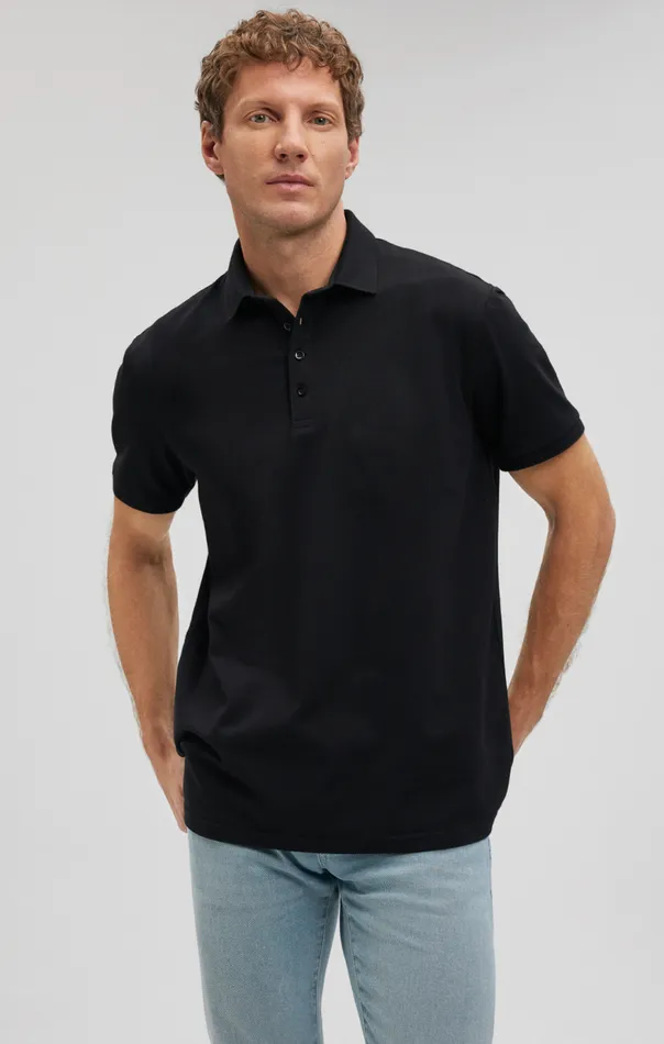 Men Polo Shirt In Black Mavi Jeans TShirts Men Polo Shirt In Black Mavi Jeans TShirts