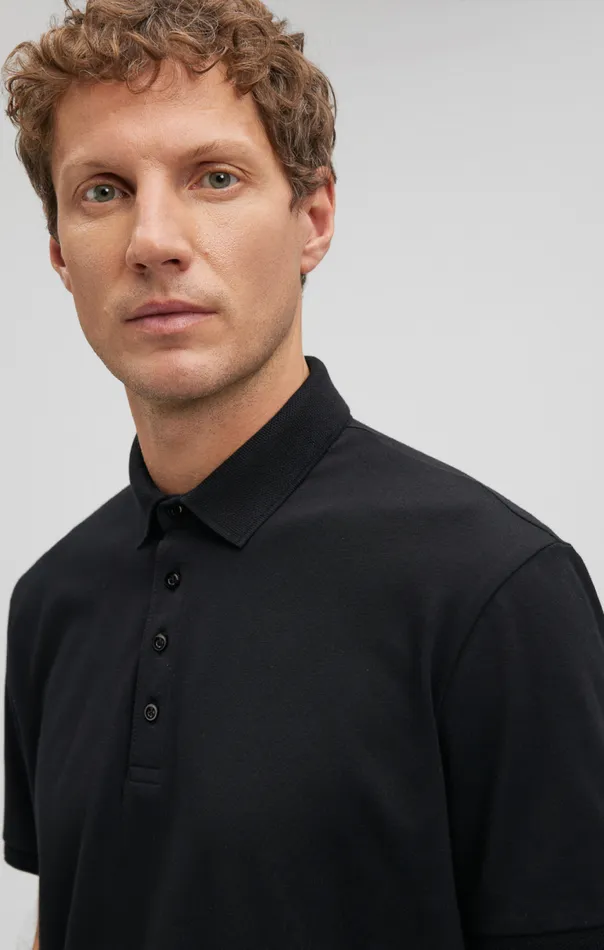 Men Polo Shirt In Black Mavi Jeans TShirts Men Polo Shirt In Black Mavi Jeans TShirts