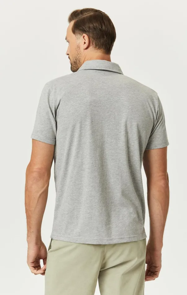 Men Polo Shirt In Grey Melange Mavi Jeans TShirts Men Polo Shirt In Grey Melange Mavi Jeans TShirts
