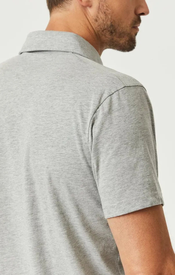 Men Polo Shirt In Grey Melange Mavi Jeans TShirts Men Polo Shirt In Grey Melange Mavi Jeans TShirts