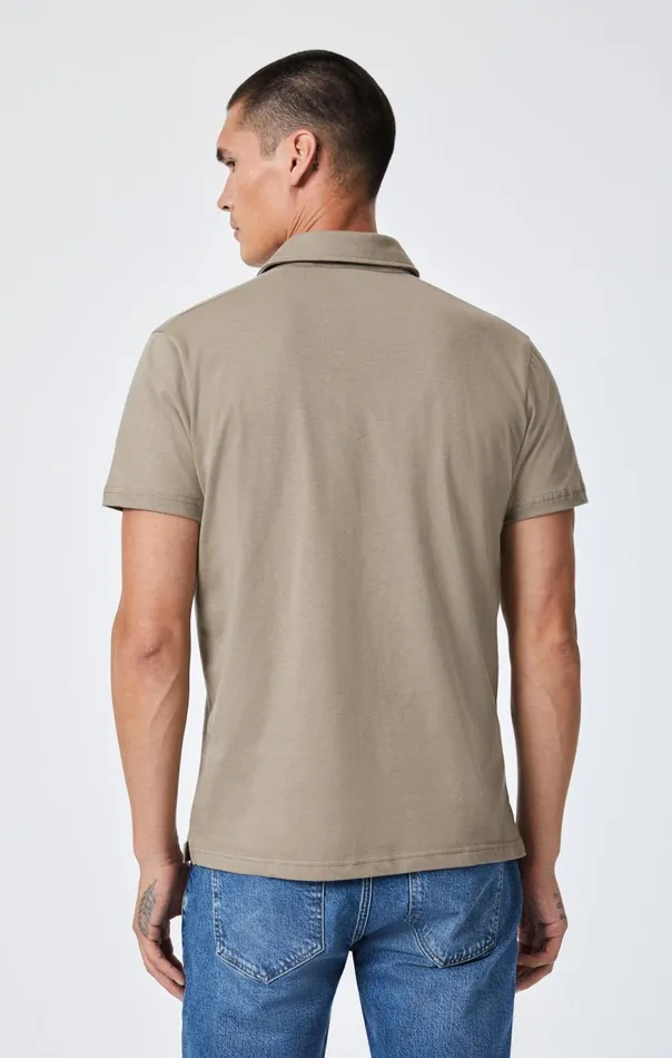 Men Polo Shirt In Walnut Mavi Jeans TShirts