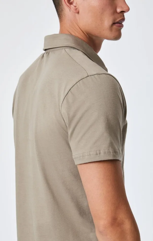 Men Polo Shirt In Walnut Mavi Jeans TShirts