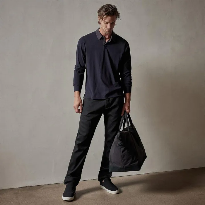Men PolosNovelty Tops James Perse Clean Finish Jersey Contrast Polo French Navymagma Men PolosNovelty Tops James Perse Clean Finish Jersey Contrast Polo French Navymagma