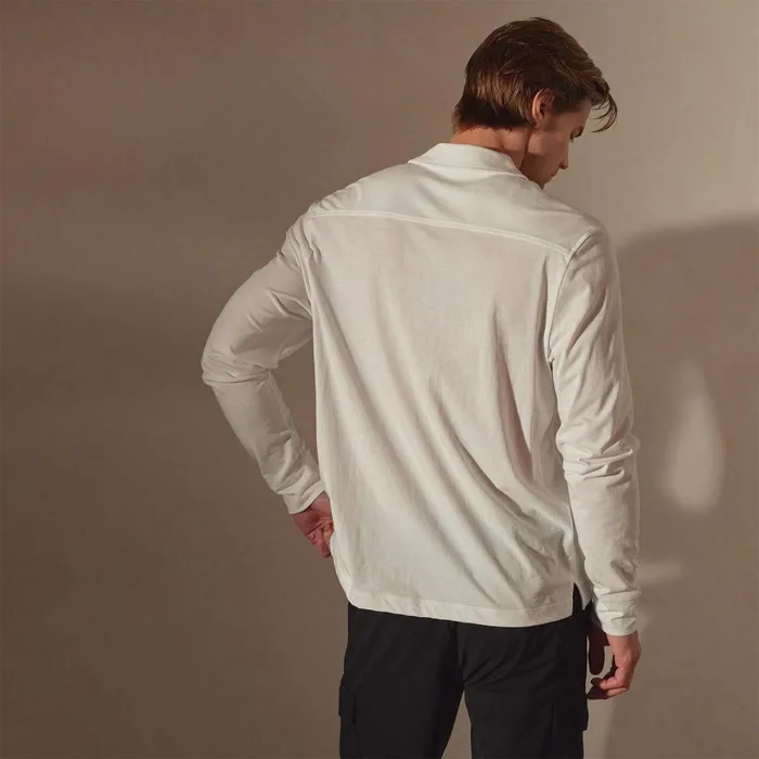 Men PolosNovelty Tops James Perse Clean Finish Jersey Shirt White