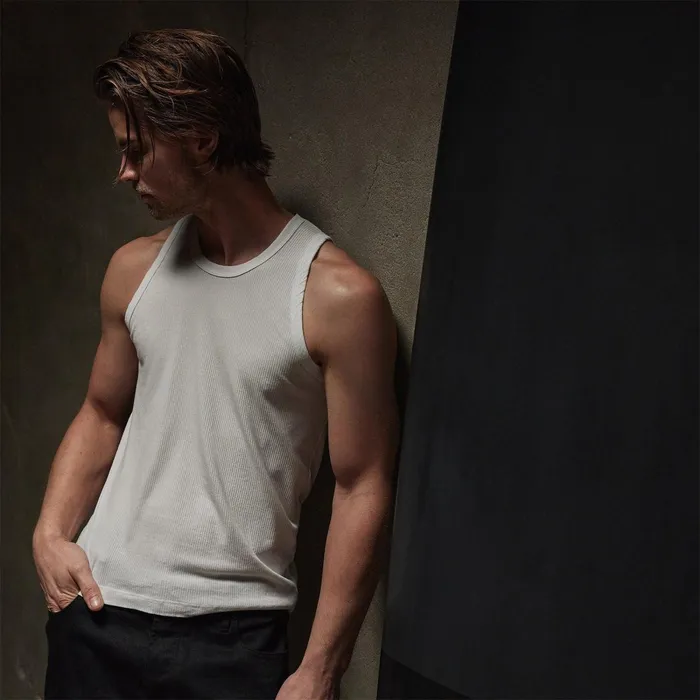 Men PolosNovelty Tops James Perse La Skate Tank White