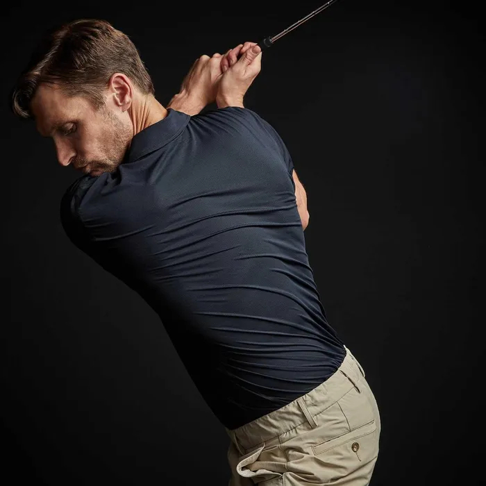 Men PolosNovelty Tops James Perse Performance Knit Polo Deep