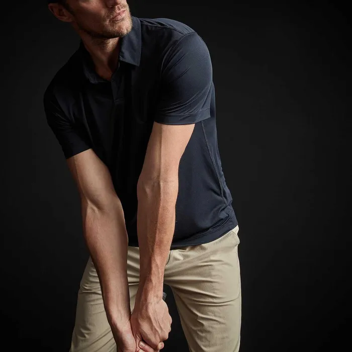 Men PolosNovelty Tops James Perse Performance Knit Polo Deep