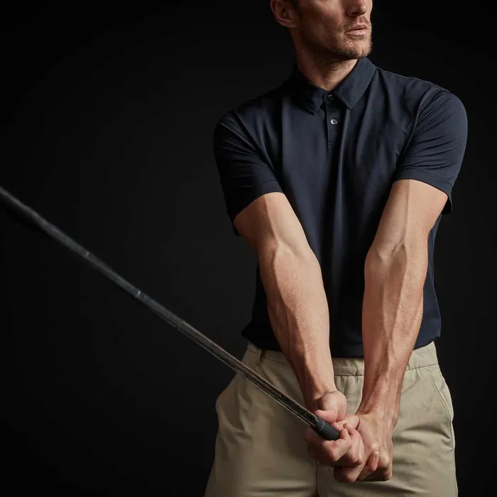 Men PolosNovelty Tops James Perse Performance Knit Polo Deep