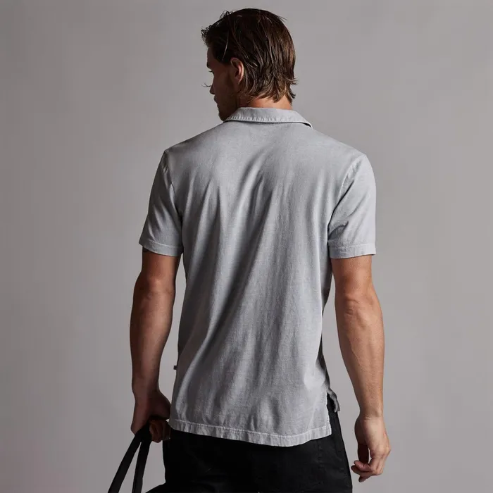 Men PolosNovelty Tops James Perse Sueded Jersey Polo Breeze Pigment