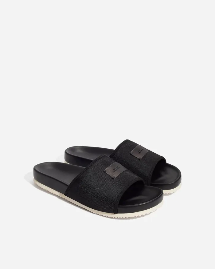 Men Saturdays NYC Footwear Banya Slide Black