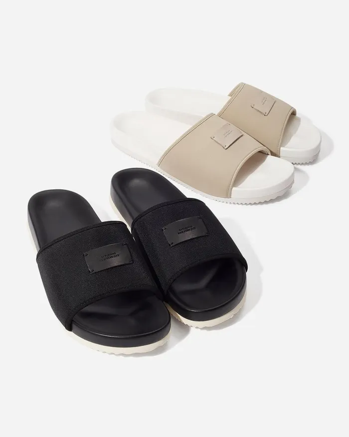 Men Saturdays NYC Footwear Banya Slide Black Men Saturdays NYC Footwear Banya Slide Black