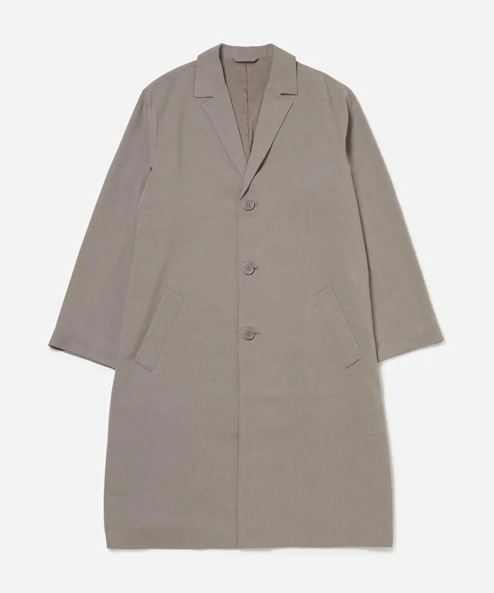 Men Saturdays NYC Outerwear Daikanyama Gabardine Coat Taupe