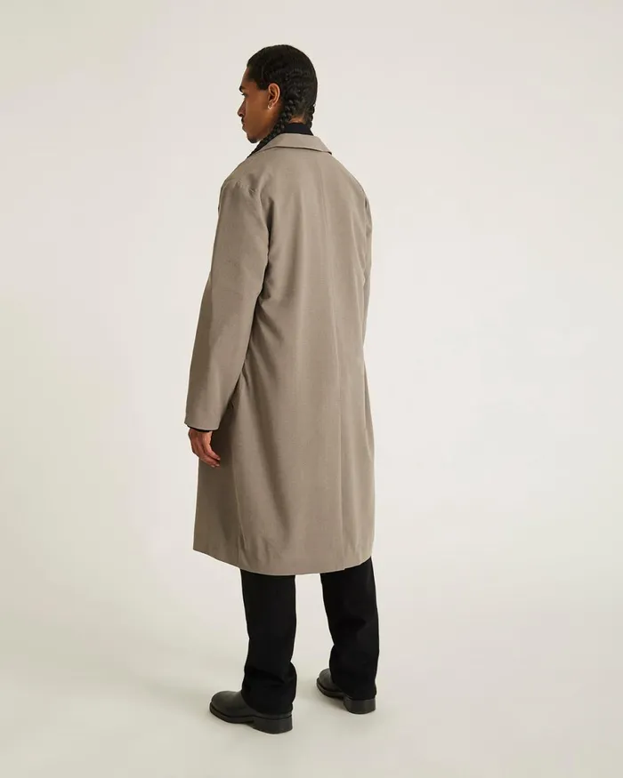 Men Saturdays NYC Outerwear Daikanyama Gabardine Coat Taupe Men Saturdays NYC Outerwear Daikanyama Gabardine Coat Taupe