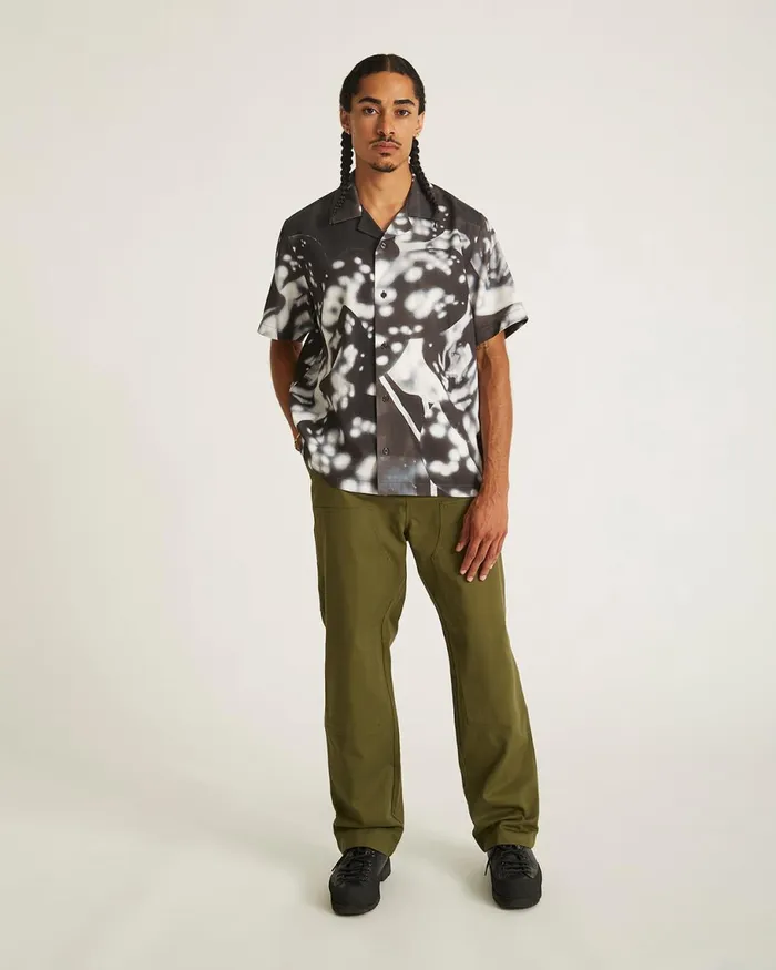Men Saturdays NYC Shirts Canty Dossy Short Sleeve Shirt Black Men Saturdays NYC Shirts Canty Dossy Short Sleeve Shirt Black
