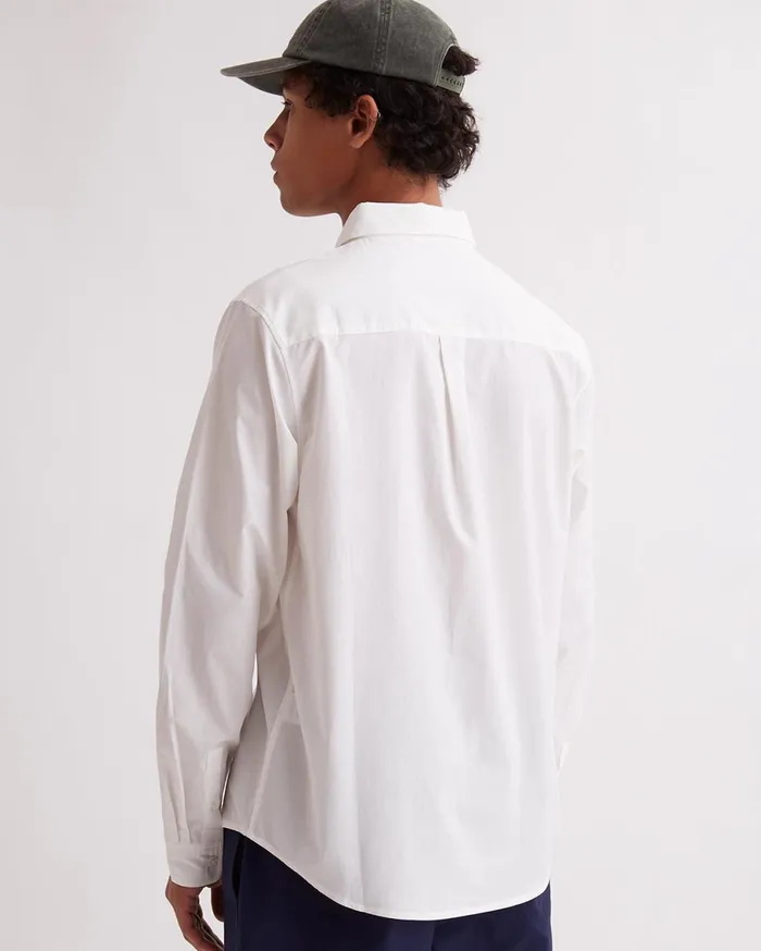 Men Saturdays NYC Shirts Crosby Twill LS Shirt Ivory Men Saturdays NYC Shirts Crosby Twill LS Shirt Ivory